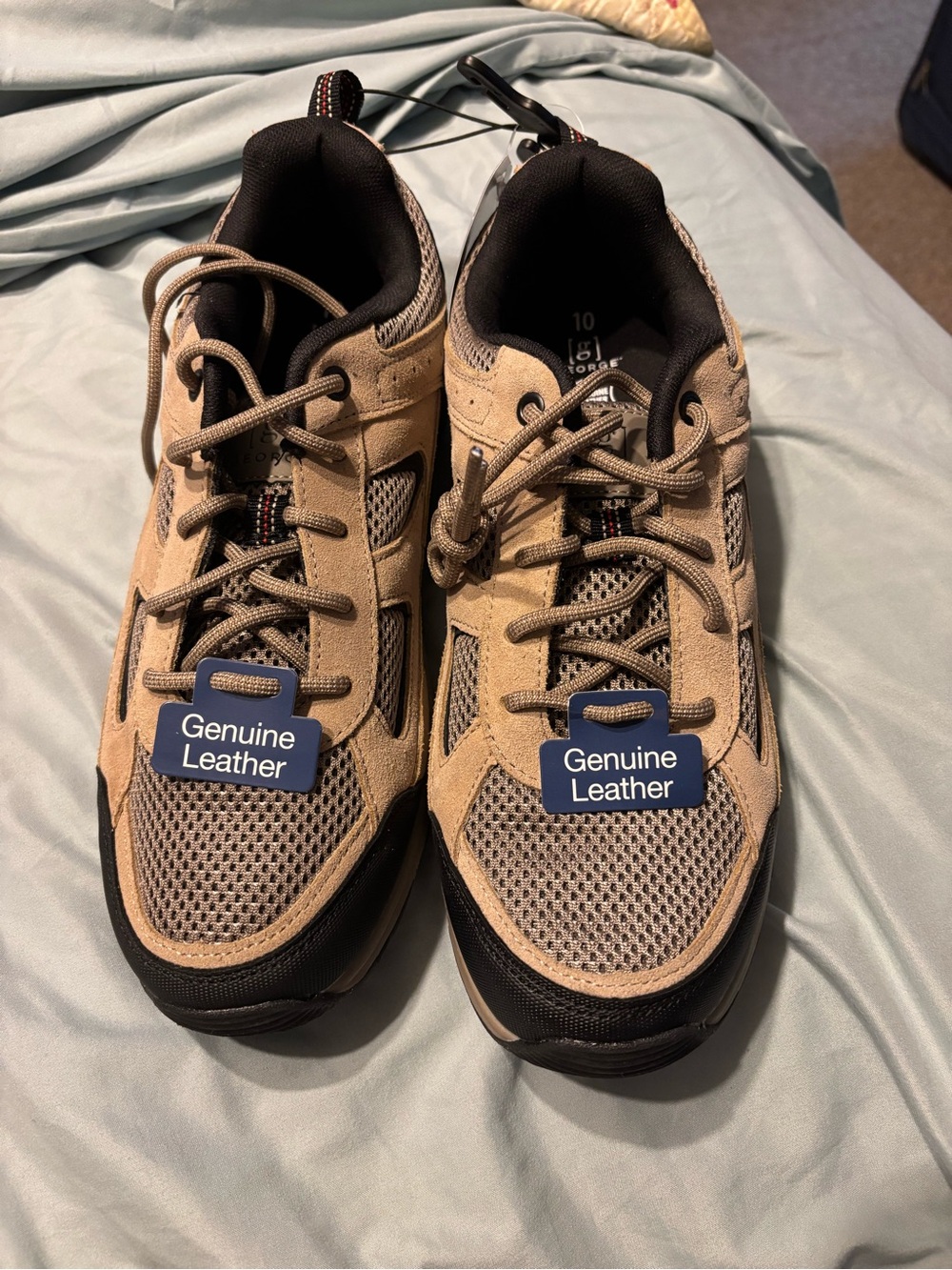 George Men's Tan and Black Athletic Walking Shoes